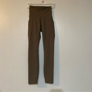 Lululemon Olive Green Leggings Yoga Pants Size 2